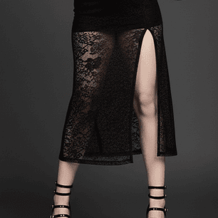 Maxi falda short  Cyrus Encaje 