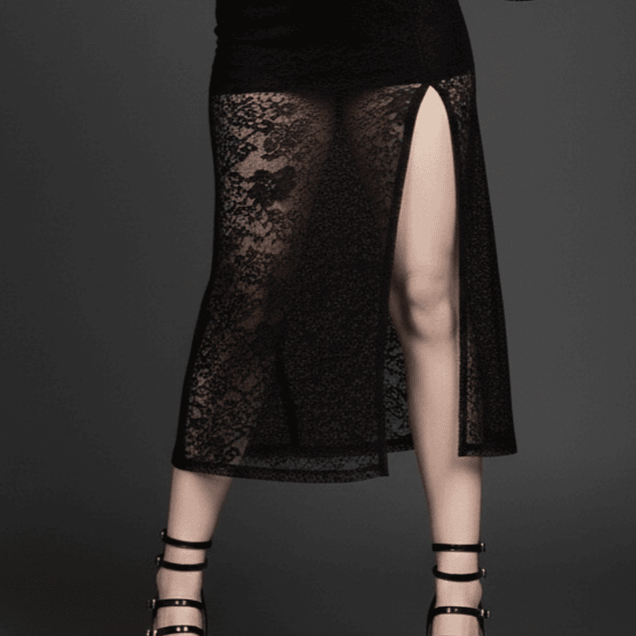 Maxi falda short  Cyrus Encaje  1