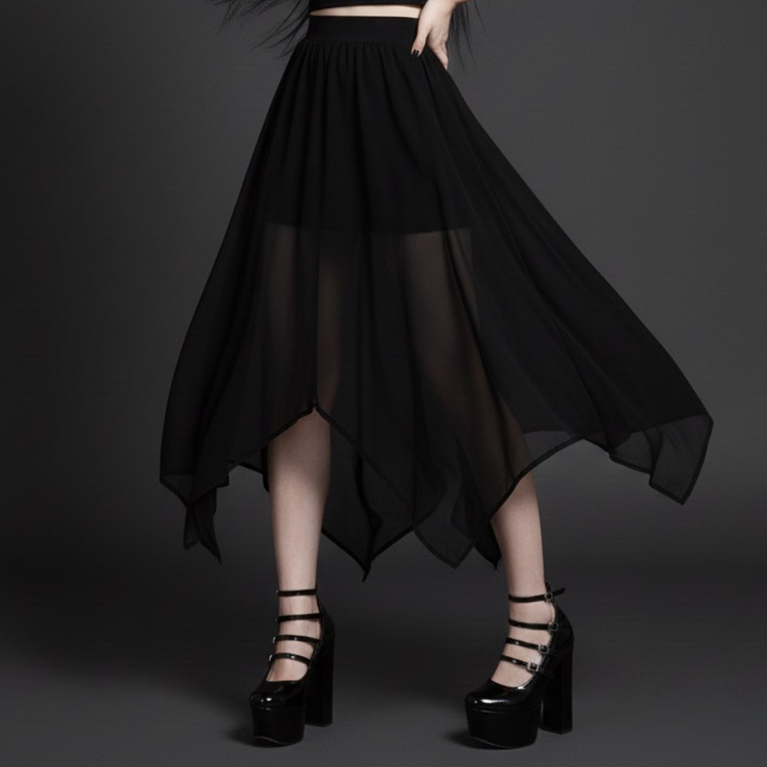 Maxi falda asimétrica Myssy  1