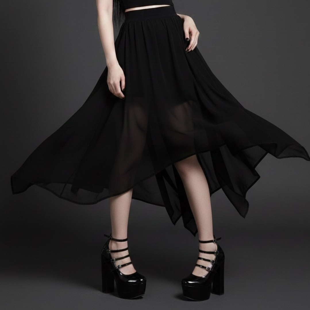 Maxi falda asimétrica Myssy  2