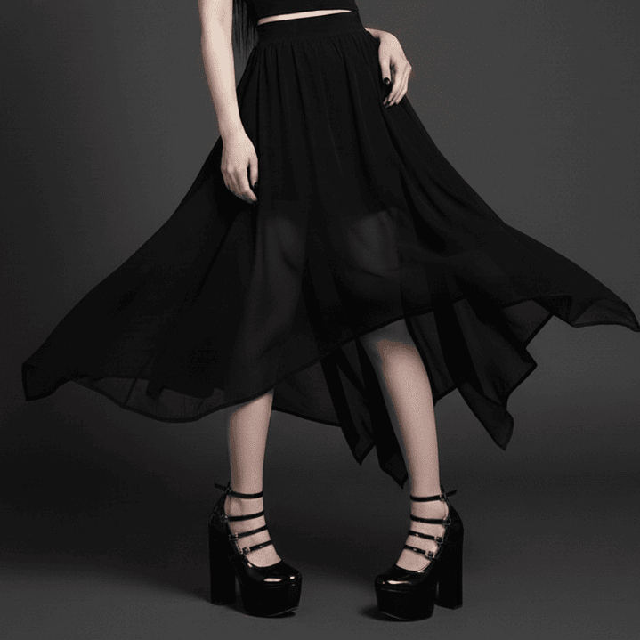 Maxi falda asimétrica Myssy  2