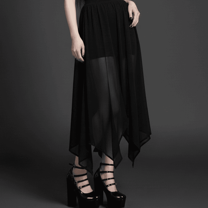 Maxi falda asimétrica Myssy  3