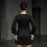 Dress Athory / Gamuza aterciopelada 
