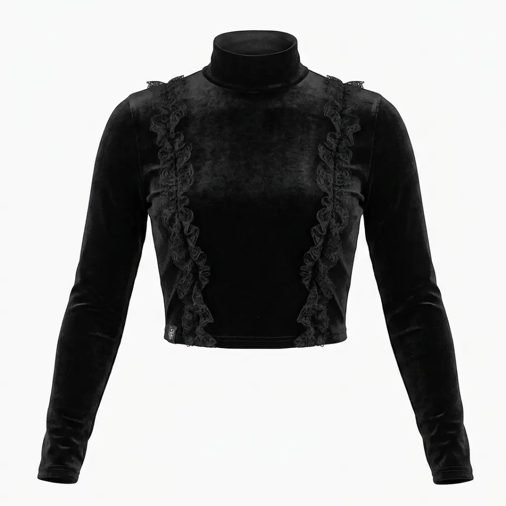 Crop Top Anastasya Terciopelo