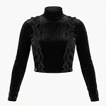 Crop Top Anastasya Terciopelo
