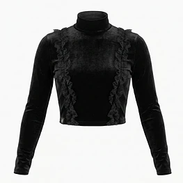 Crop Top Anastasya Terciopelo