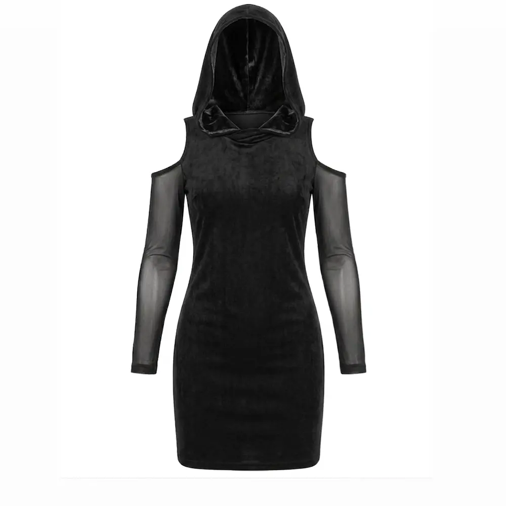 Mini Dress Onyx con capucha 