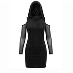Mini Dress Onyx con capucha 
