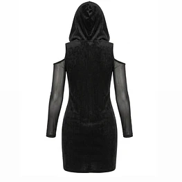 Mini Dress Onyx con capucha 