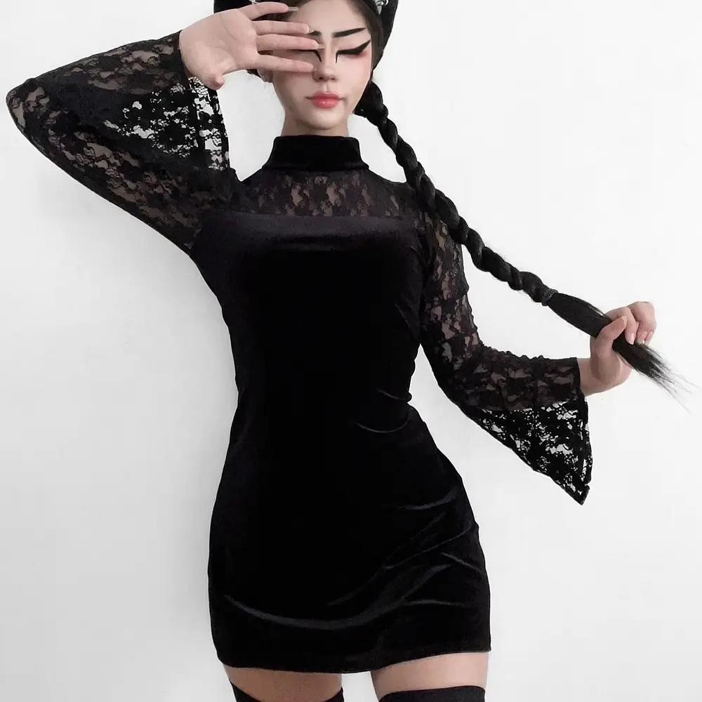 Vestido Lilith Velvet & Encaje 