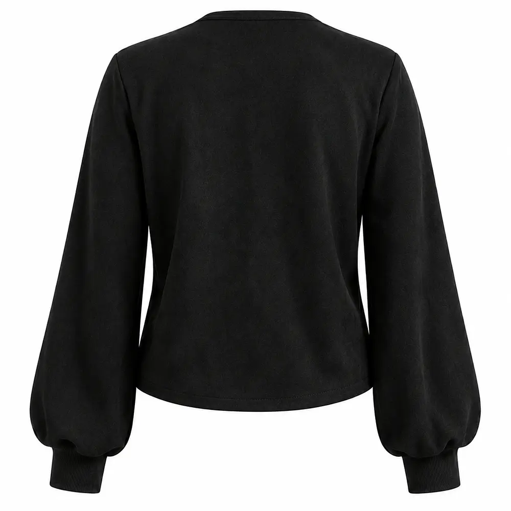 SWEATER MORGANA/ Gamuza & Broches metálicos 