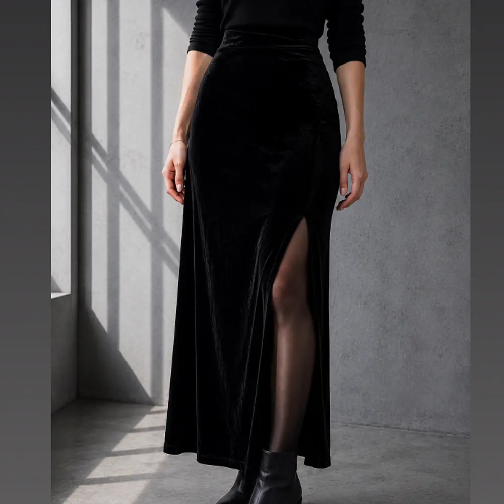 MAXI FALDA NOX/ Black Velvet 