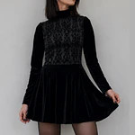 MINI VESTIDO ANUBYS / Velvet & Barroco aterciopelado 