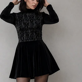 MINI VESTIDO ANUBYS / Velvet & Barroco aterciopelado 