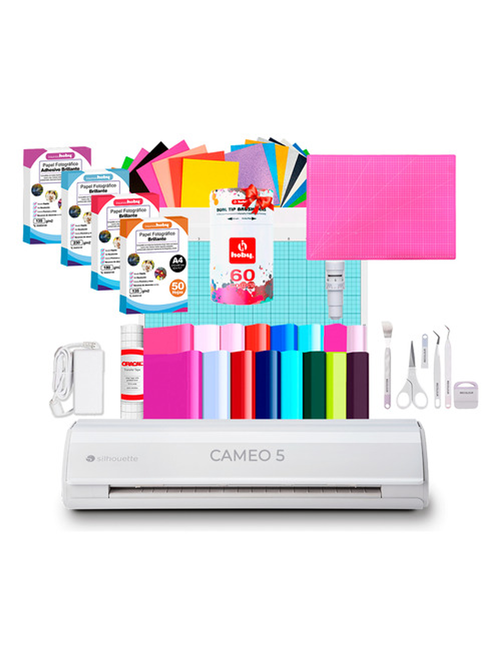 Kit Cameo 5 Blanca + Set Papeles Fotograficos + Cuchilla Z41 1