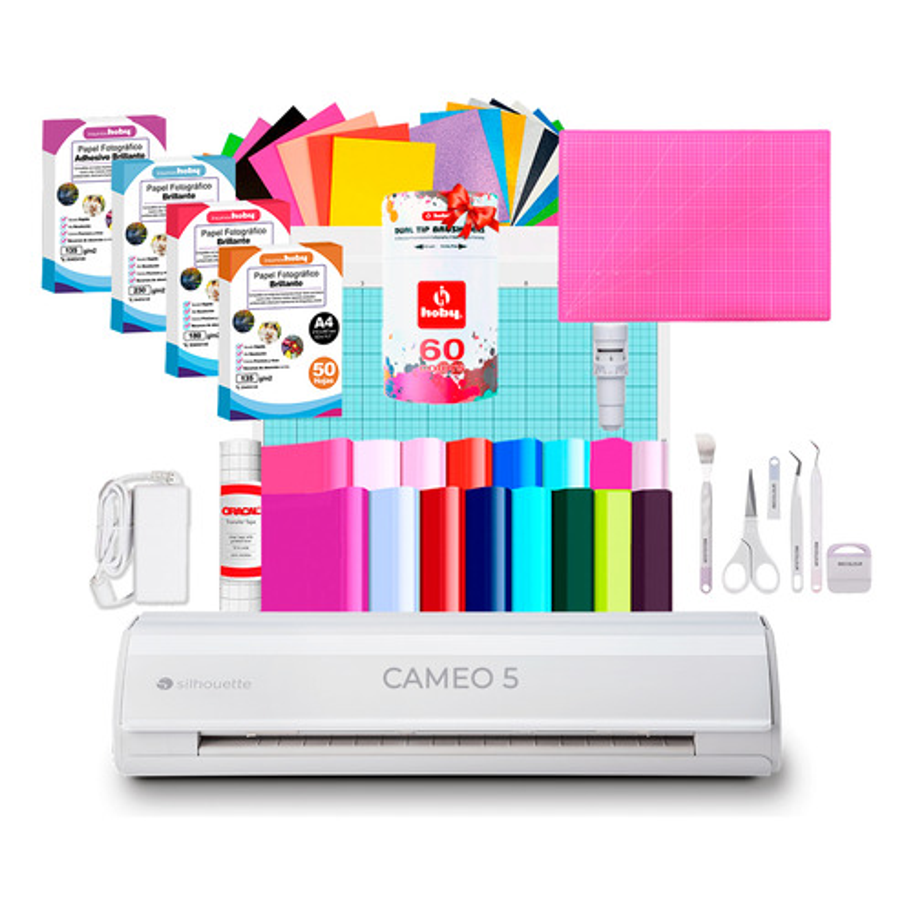 Kit Cameo 5 Blanca + Set Papeles Fotograficos + Cuchilla Z41 1