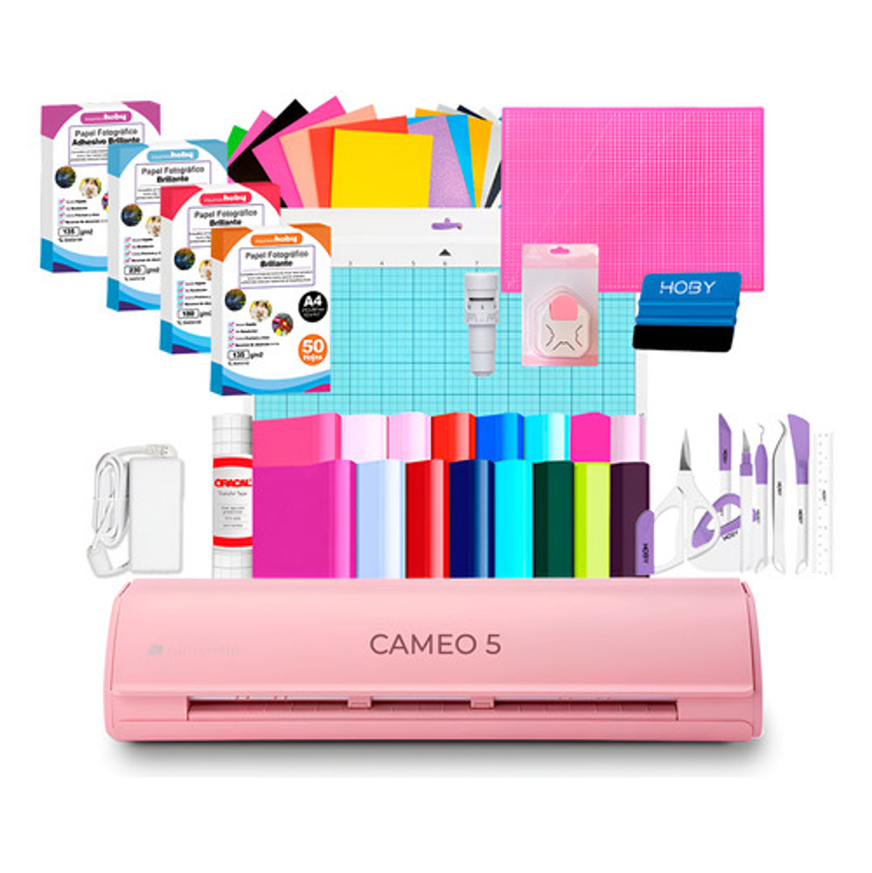 Kit Cameo 5 Blanca + Set Papeles Fotograficos + Cuchilla Z41 8