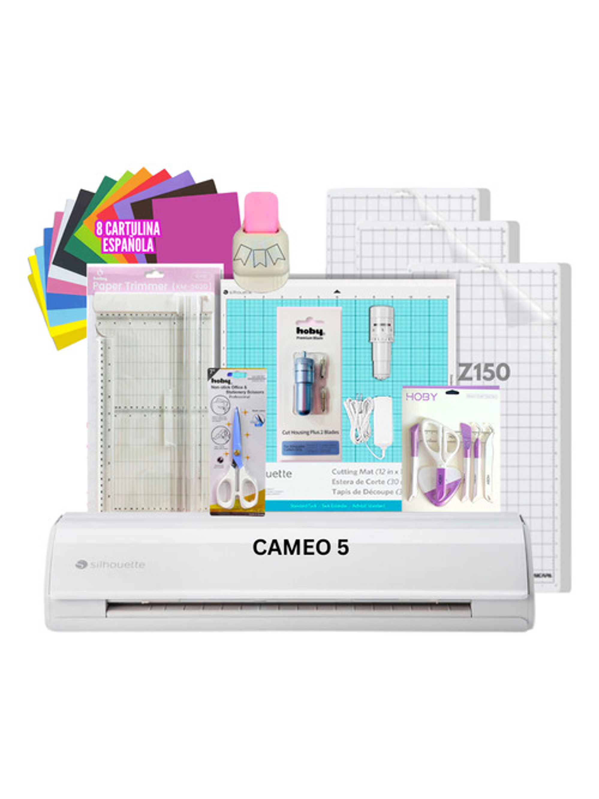 Plotter Corte Silhouette Cameo 5 Blanca + Kit Scrapbook Z150 1