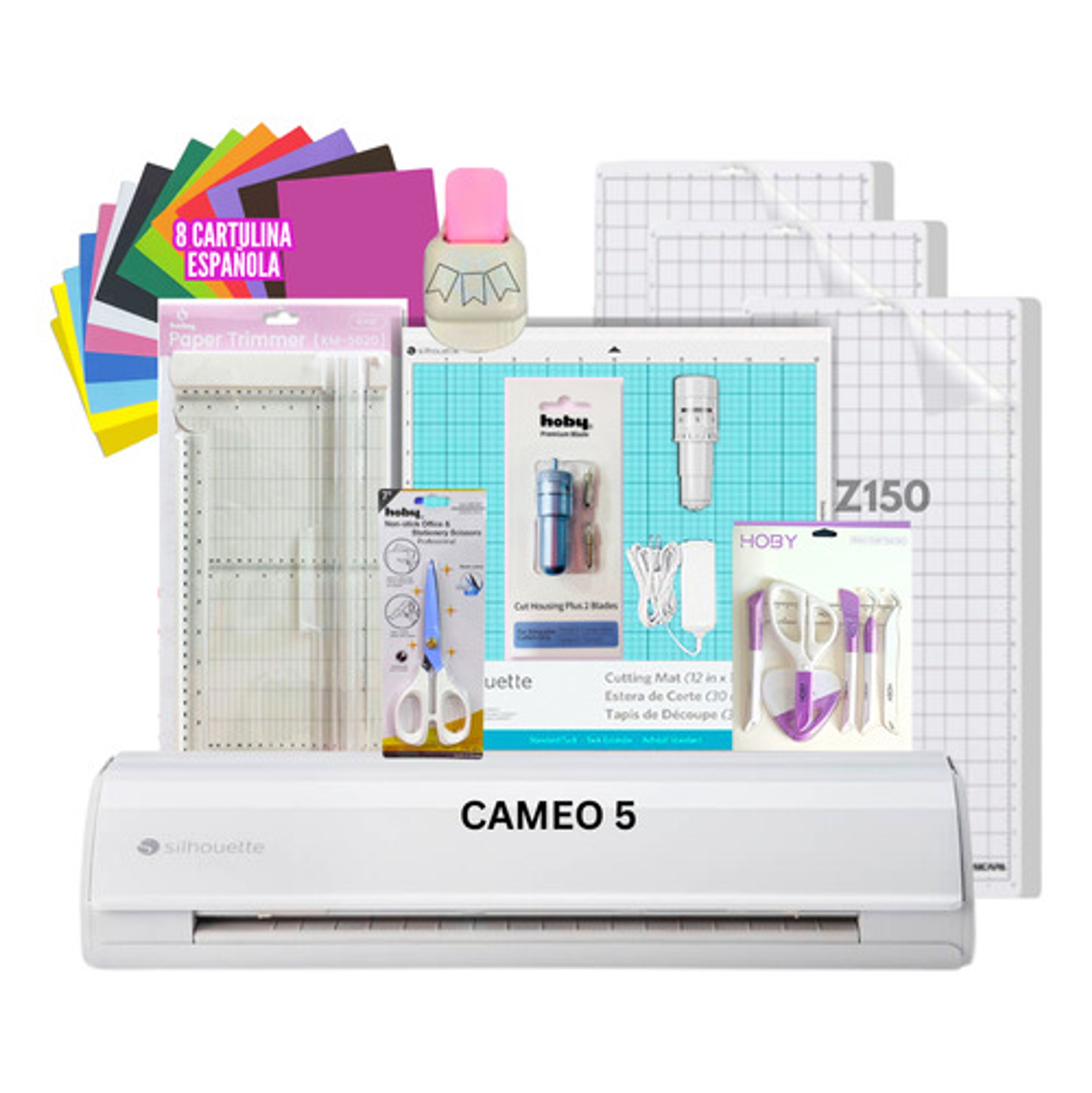 Plotter Corte Silhouette Cameo 5 Blanca + Kit Scrapbook Z150 1