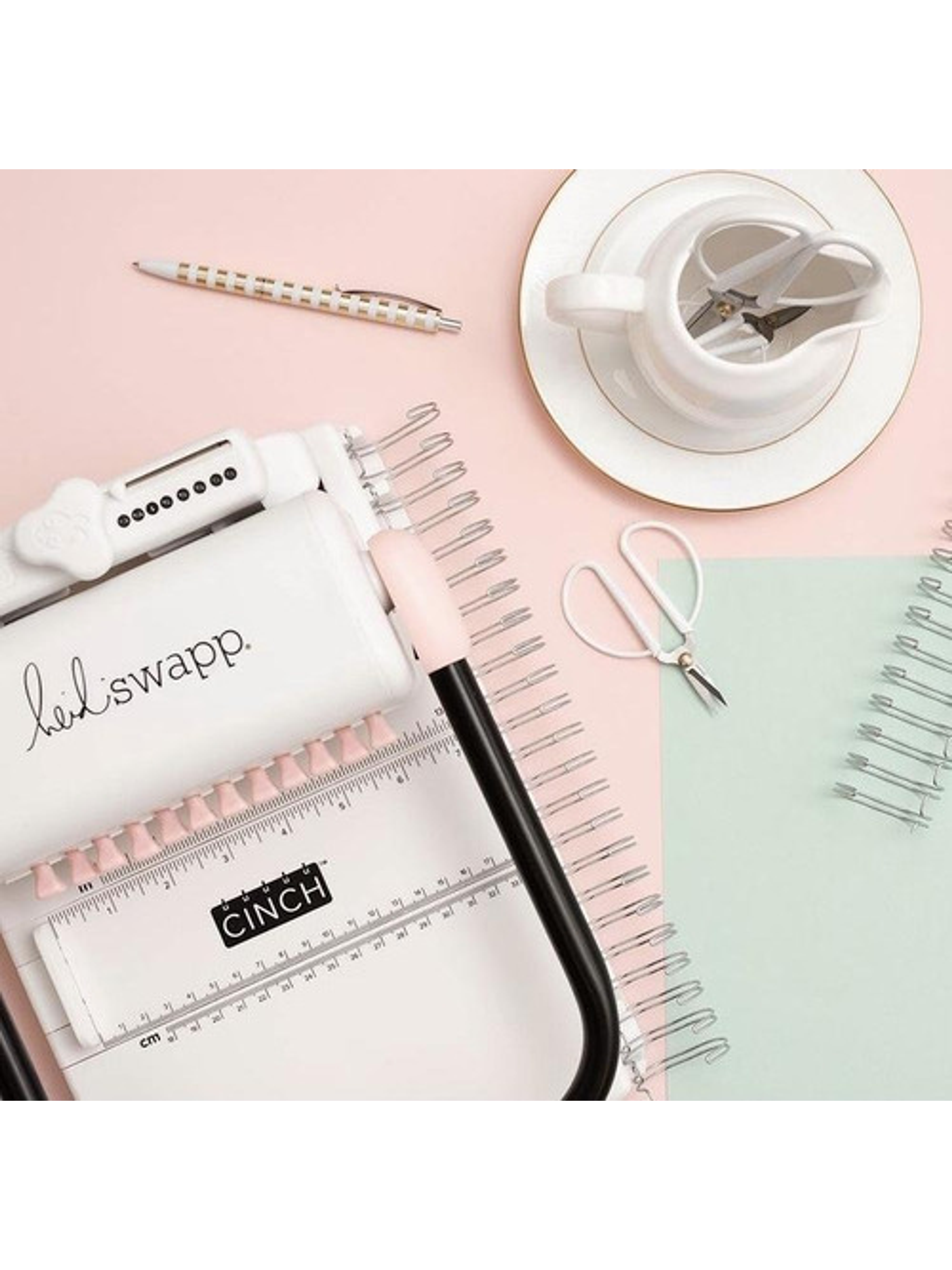 Encuadernadora Cinch Rosa Kit Herramientas M52 3