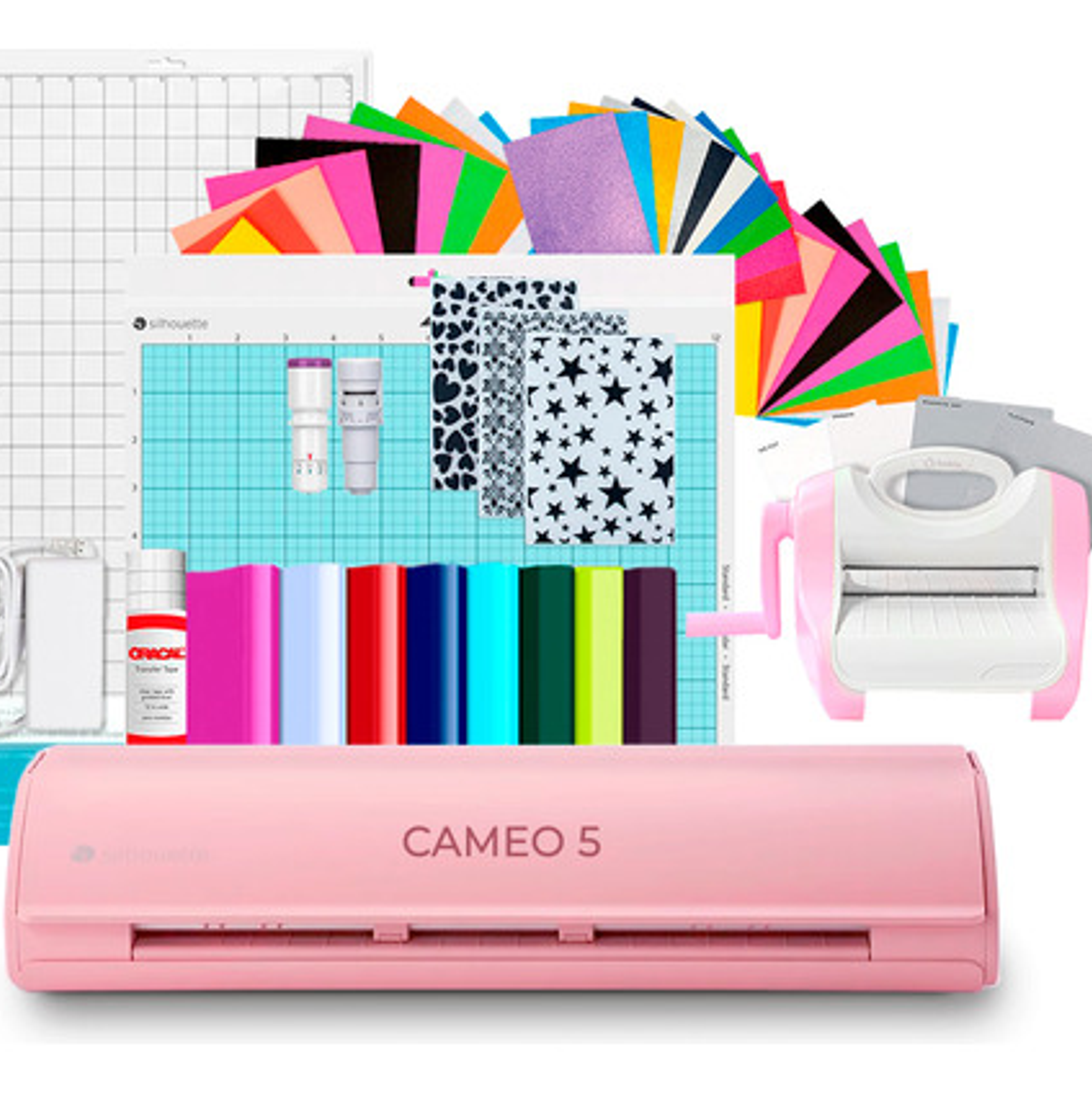 Kit Cameo 5 Rosa + Troqueladora  Hoby E Insumos Z34 1