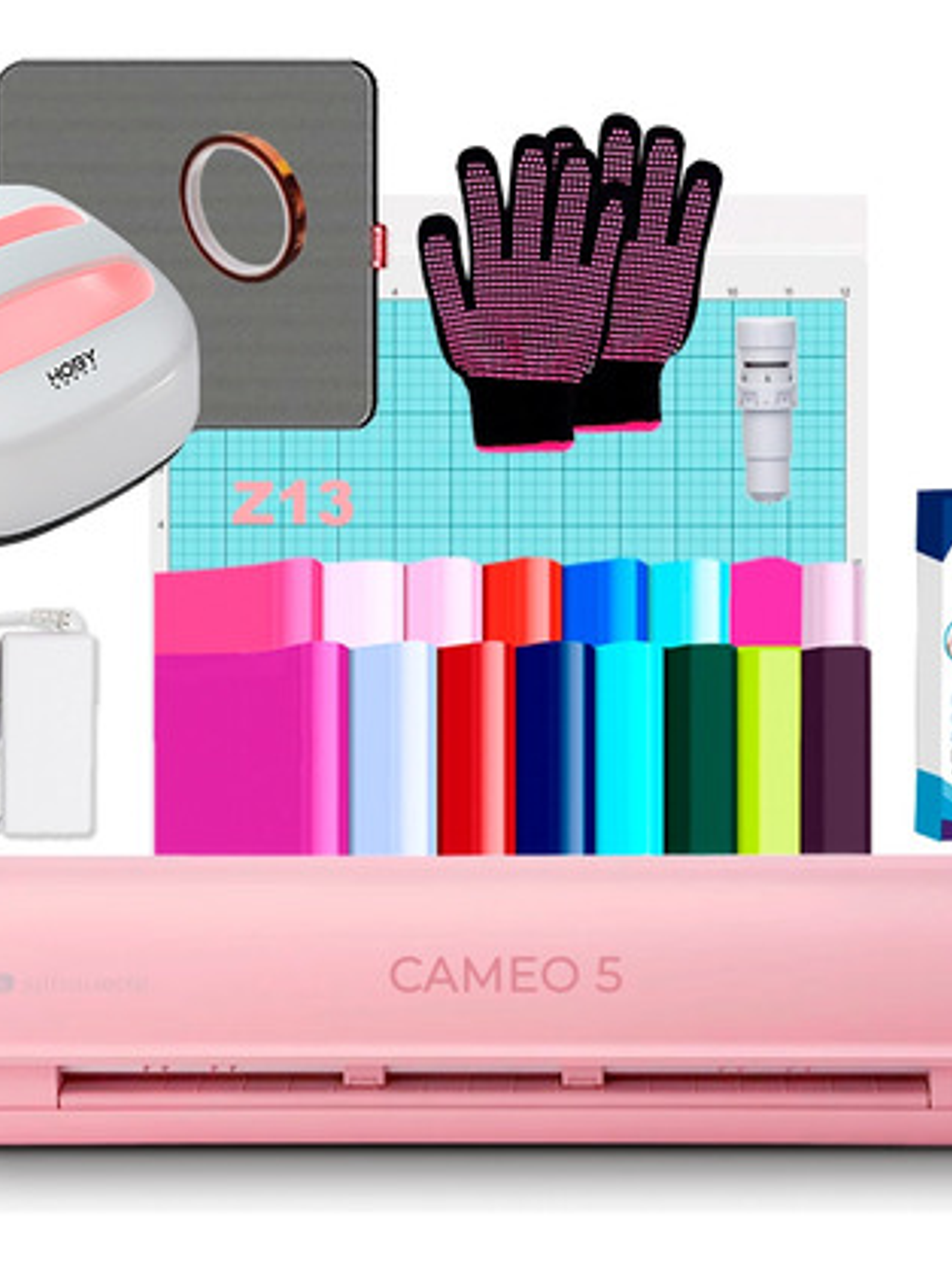 Kit Cameo 5 Rosa + Hoby Press 24x24 Cms E Insumos Z13 1