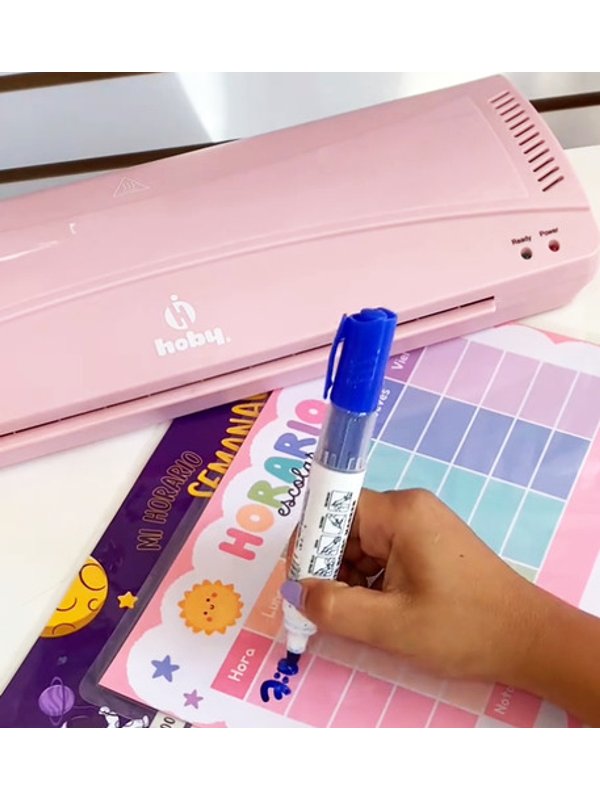 Laminadora Plastificadora Frio Caliente Rosada Hoby Ap16 2