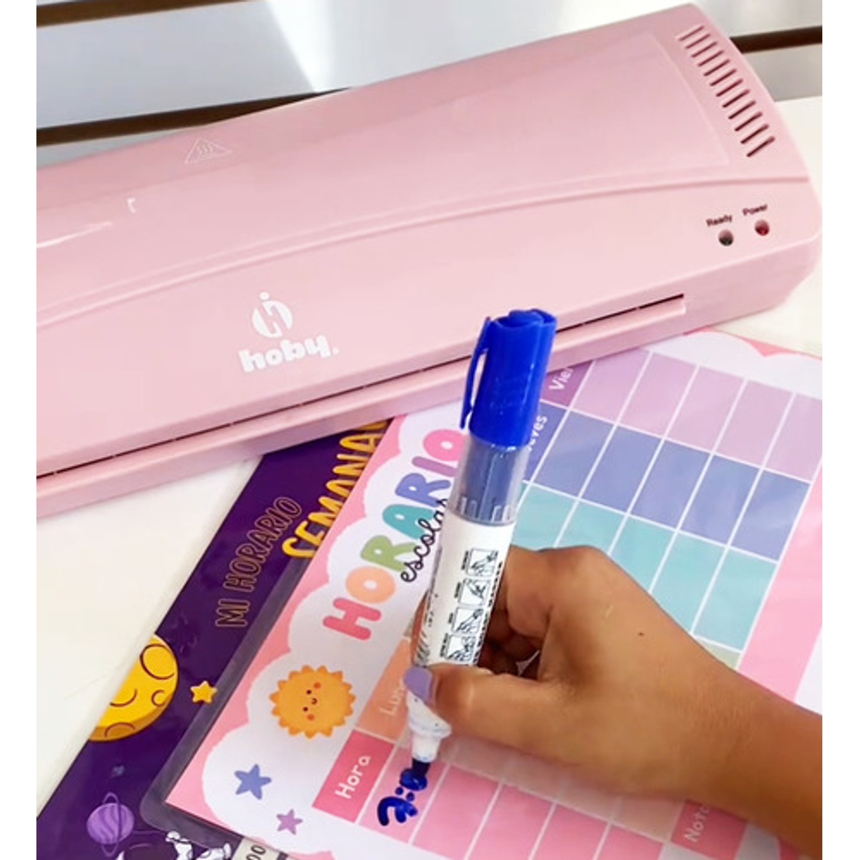 Laminadora Plastificadora Frio Caliente Rosada Hoby Ap16 2