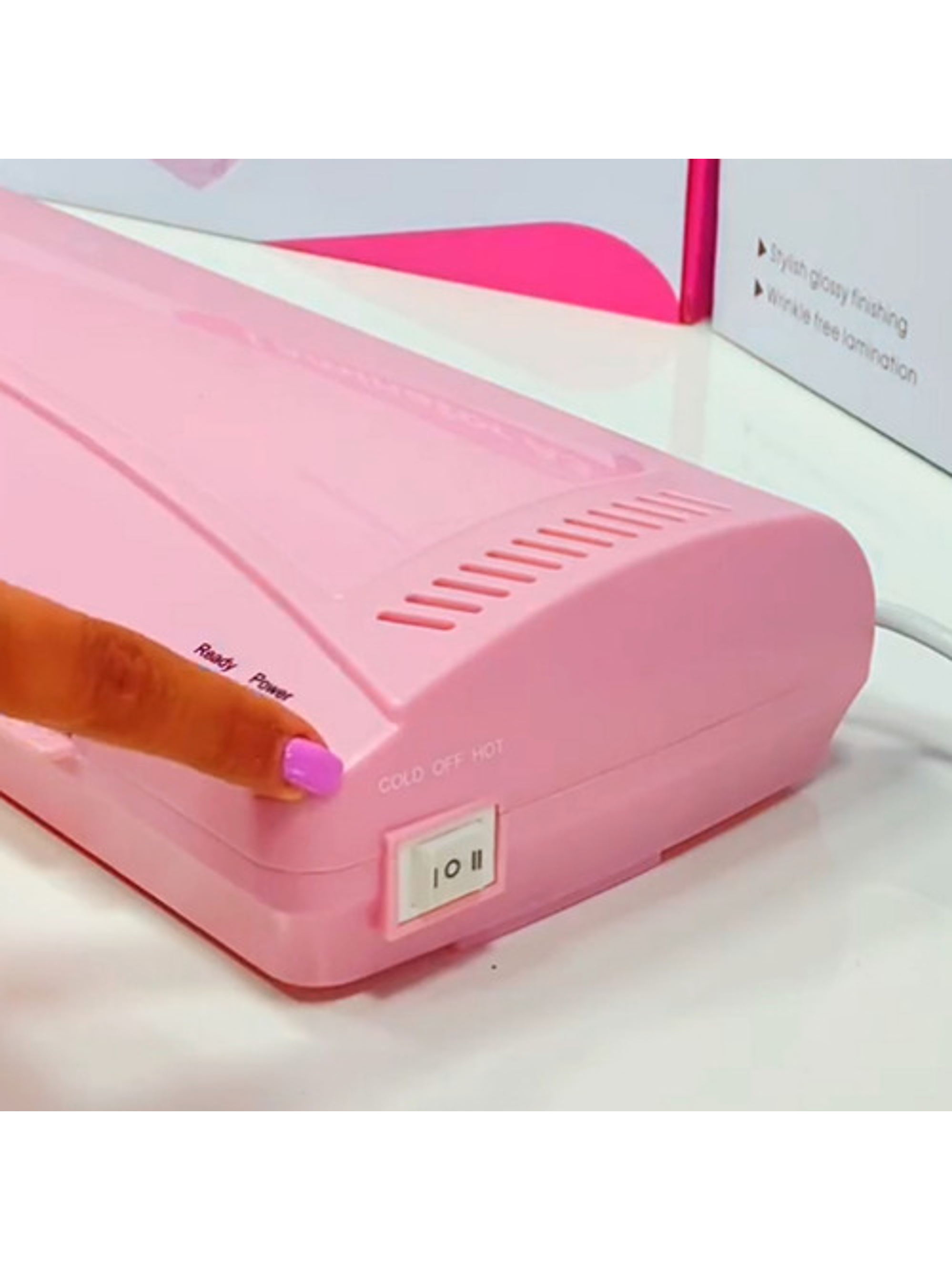 Laminadora Plastificadora Frio Caliente Rosada Hoby Ap16 4