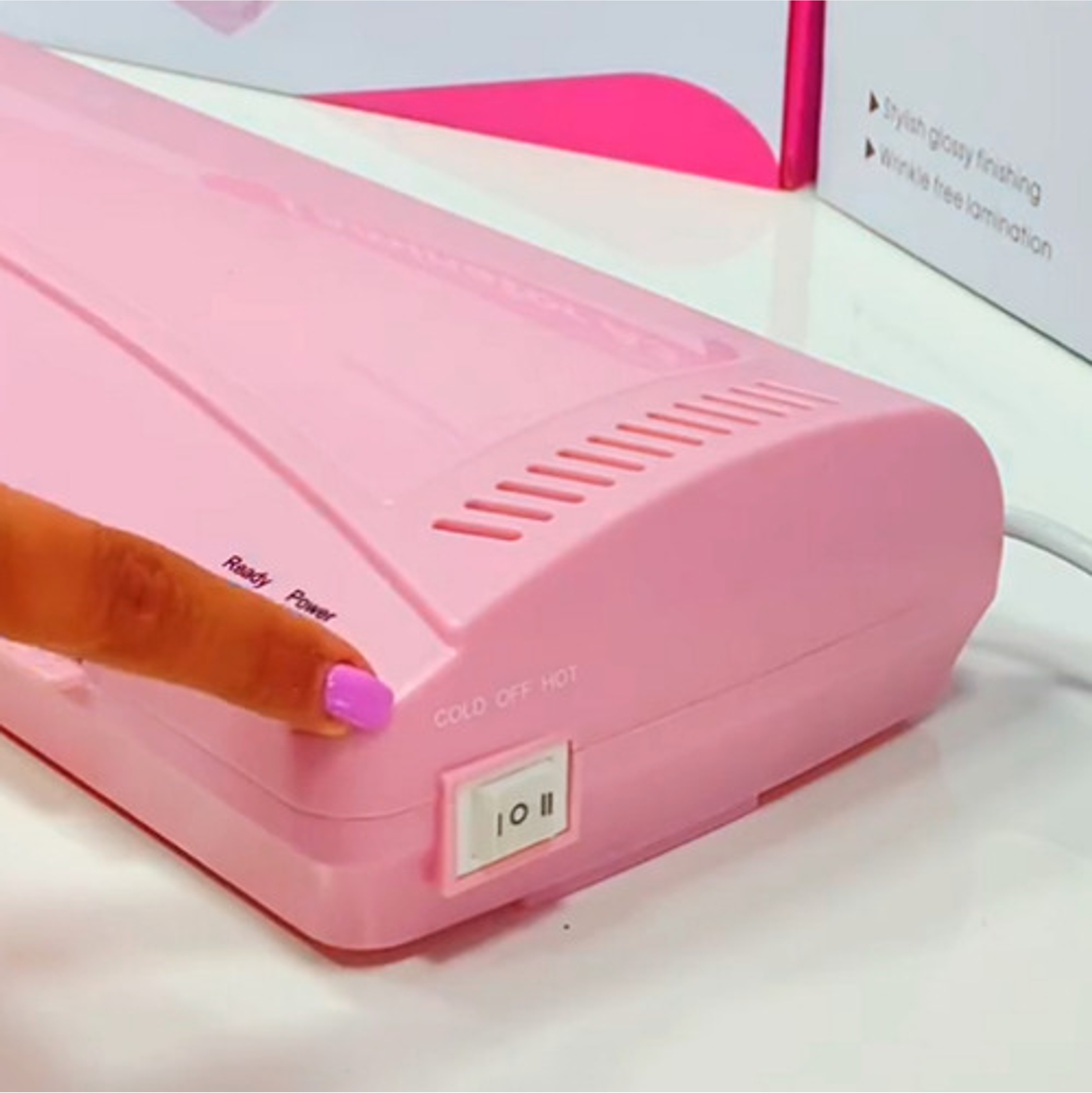 Laminadora Plastificadora Frio Caliente Rosada Hoby Ap16 4