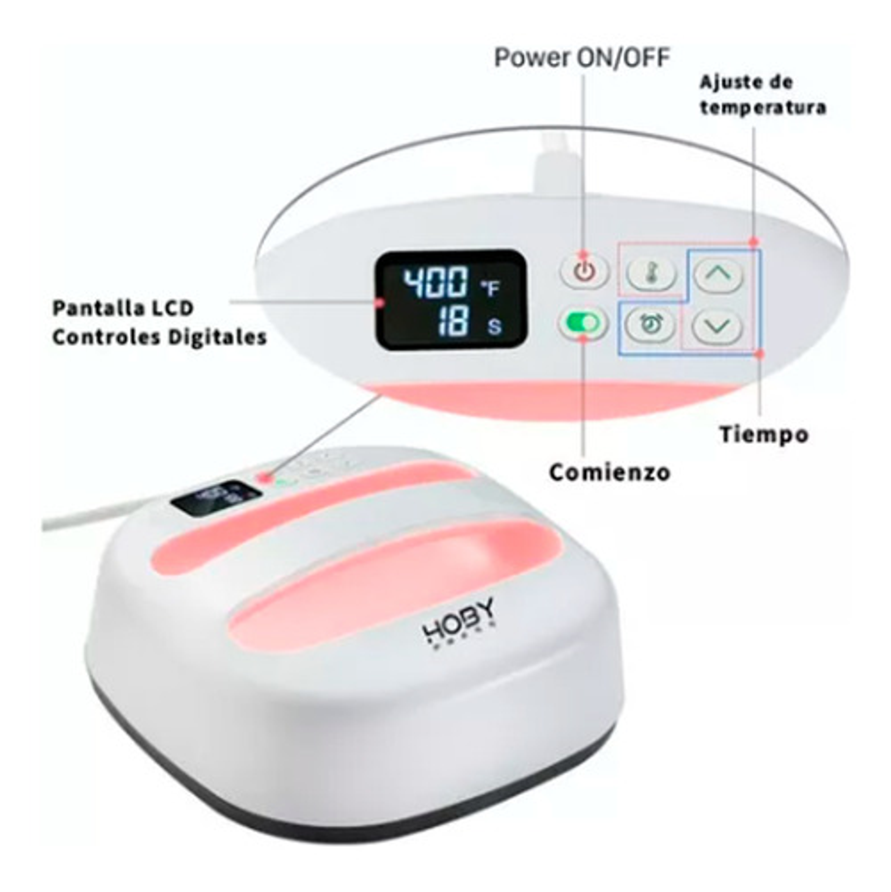 Estampadora Y Sublimadora Portártil 24x24cm Hoby Ap10 4