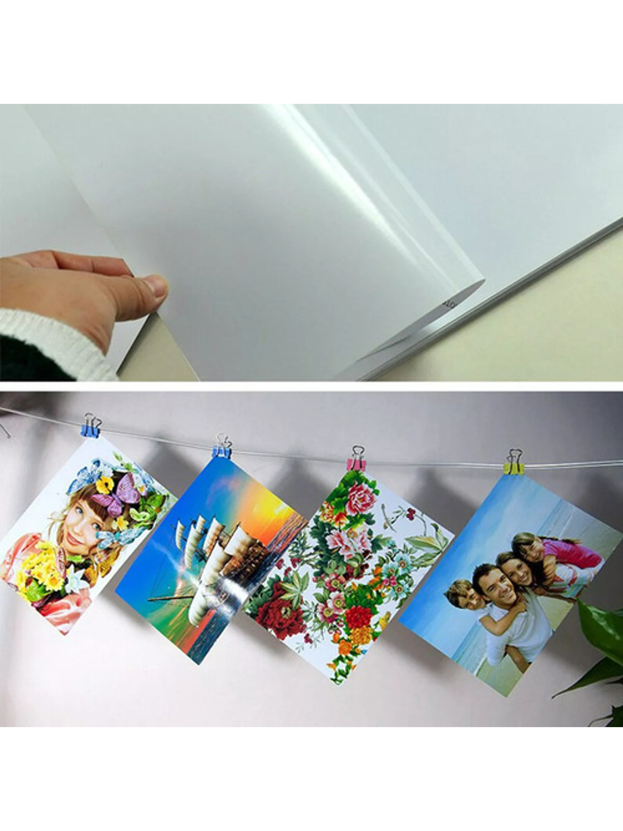 Papel Fotográfico Adhesivo Brillante 135gr 500 Hojas A4 Ap27 2