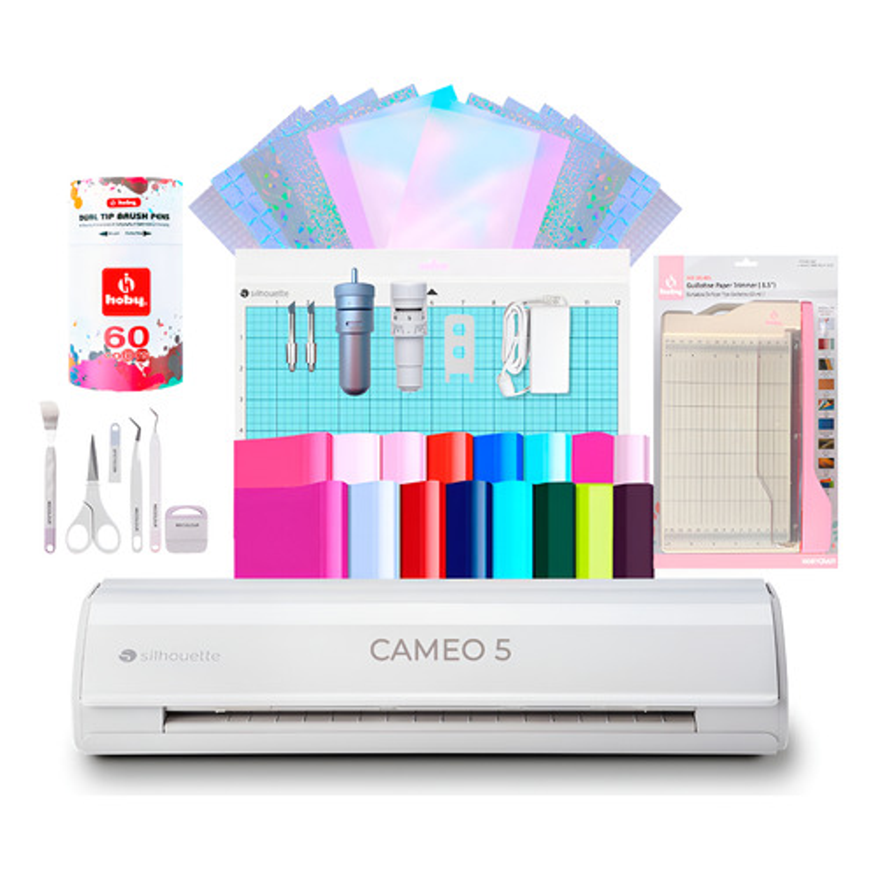 Silhouette Cameo 5 Classic White 110/220v + Marcadores Brush 1