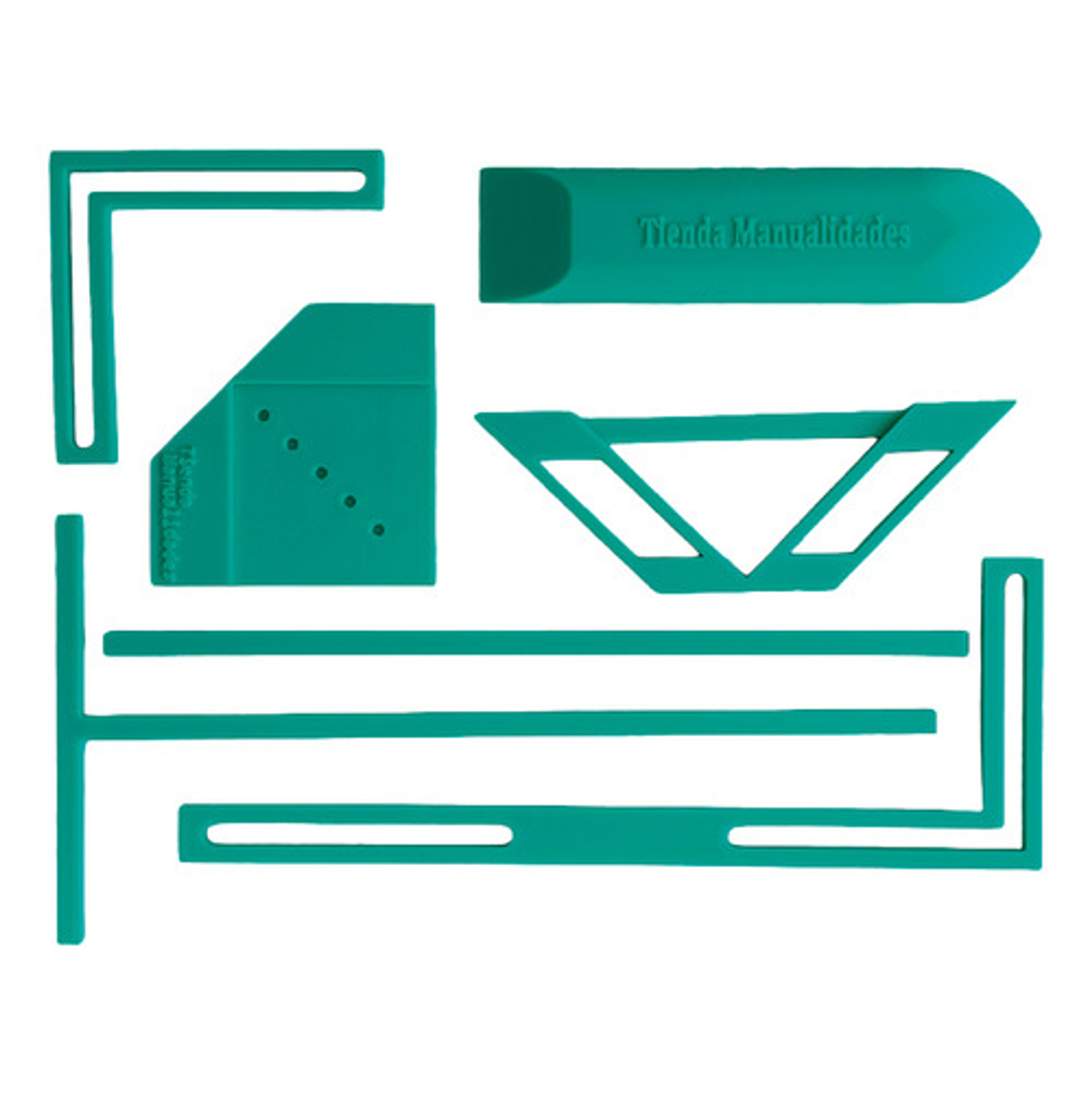 Kit Cinch Redonda Verde + Ojetilladora Crop A Dile Reglas A8 5