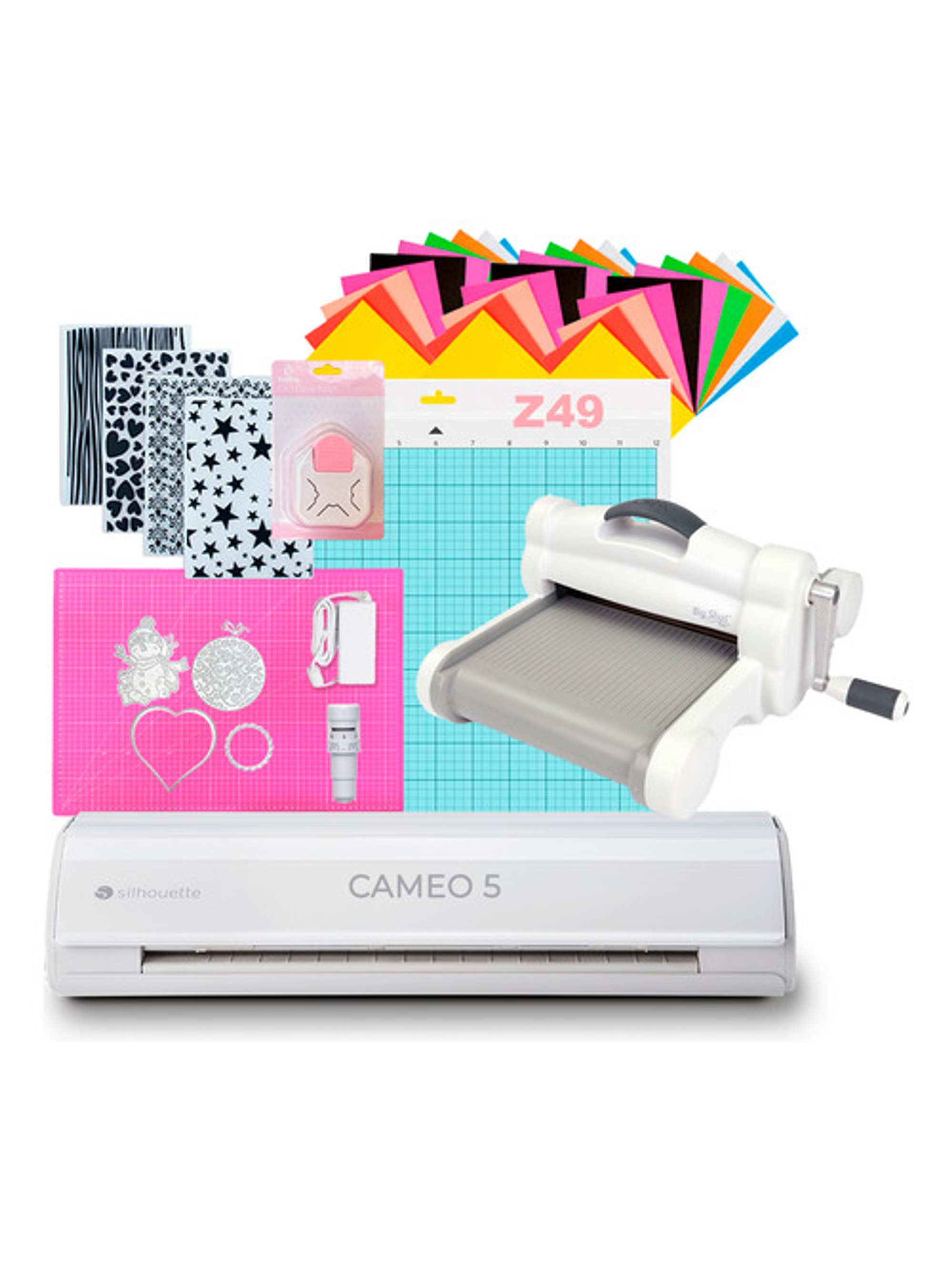 Kit Cameo 5 Blanca + Big Shot Plus E Insumos Z49 1