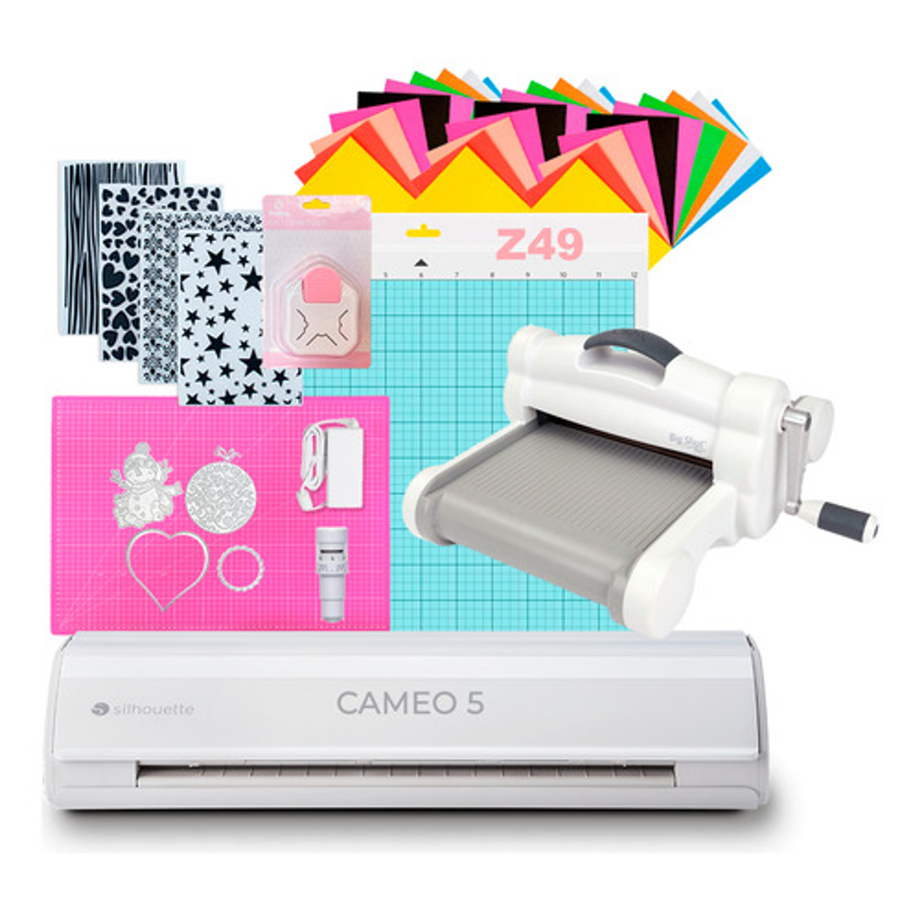 Kit Cameo 5 Blanca + Big Shot Plus E Insumos Z49 1