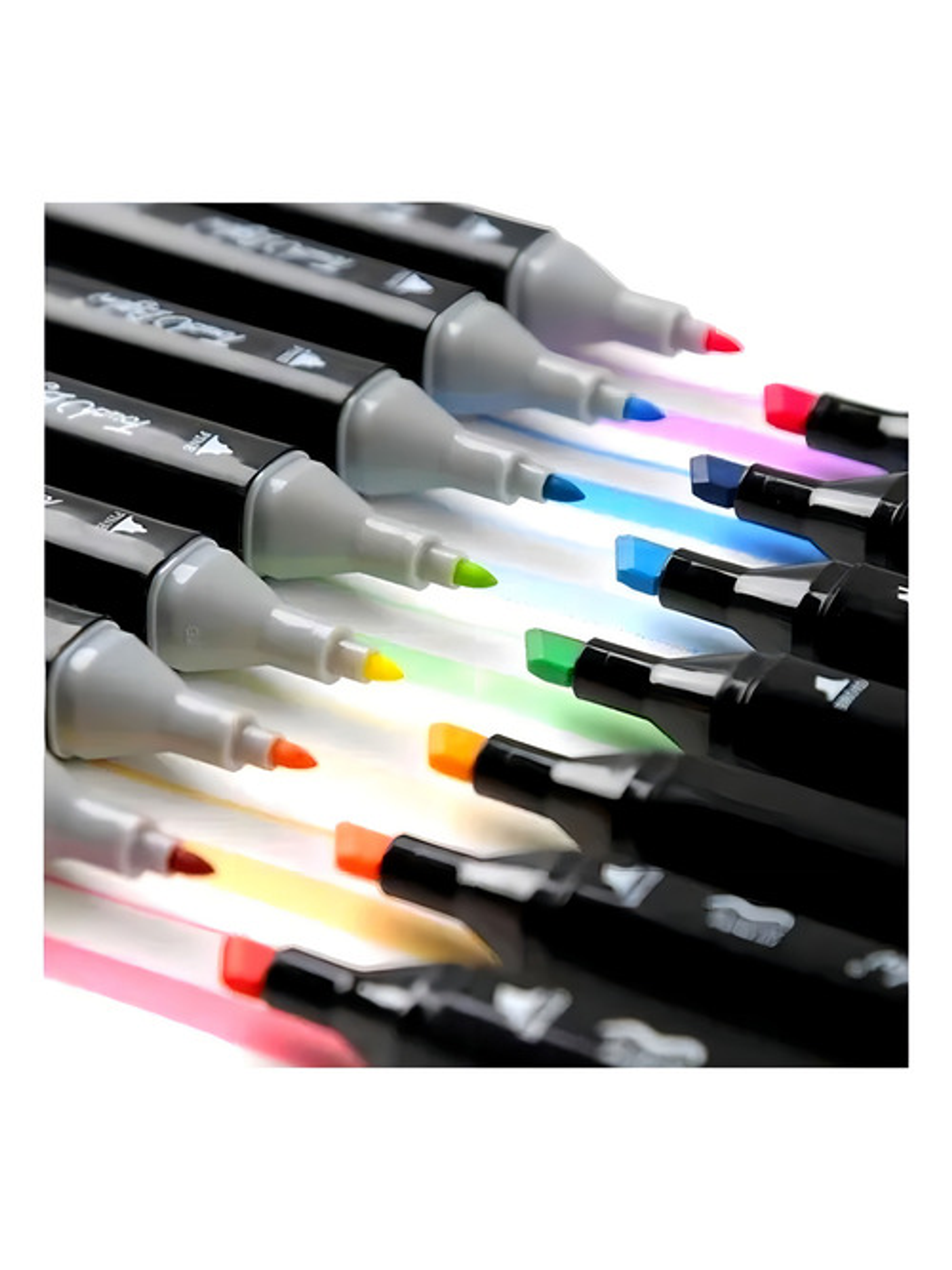 Set 80 Marcadores De Alcohol Plumones Lapices Marcadores De Colores Plumon Doble Punta Permanentes 5