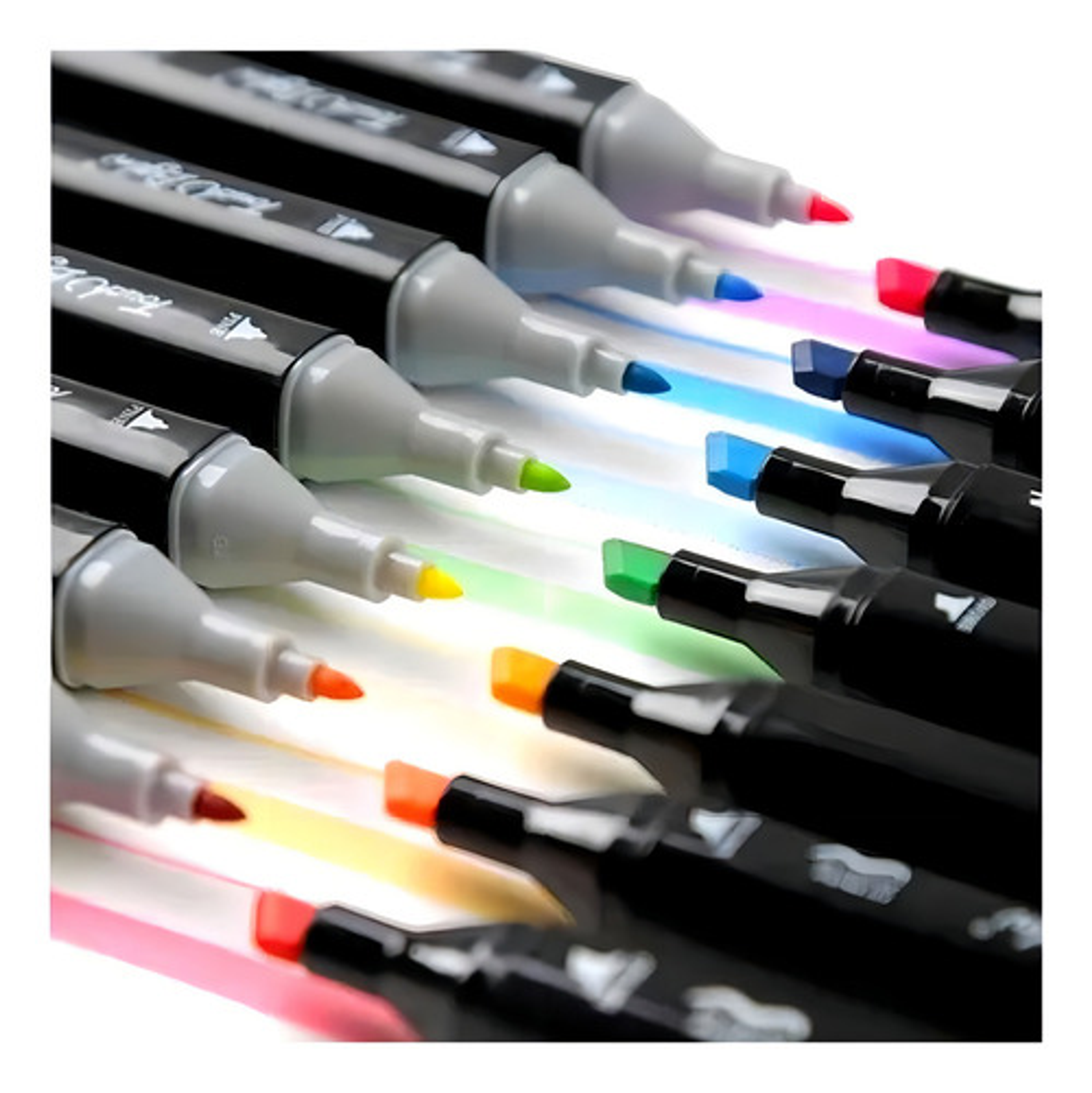 Set 80 Marcadores De Alcohol Plumones Lapices Marcadores De Colores Plumon Doble Punta Permanentes 5