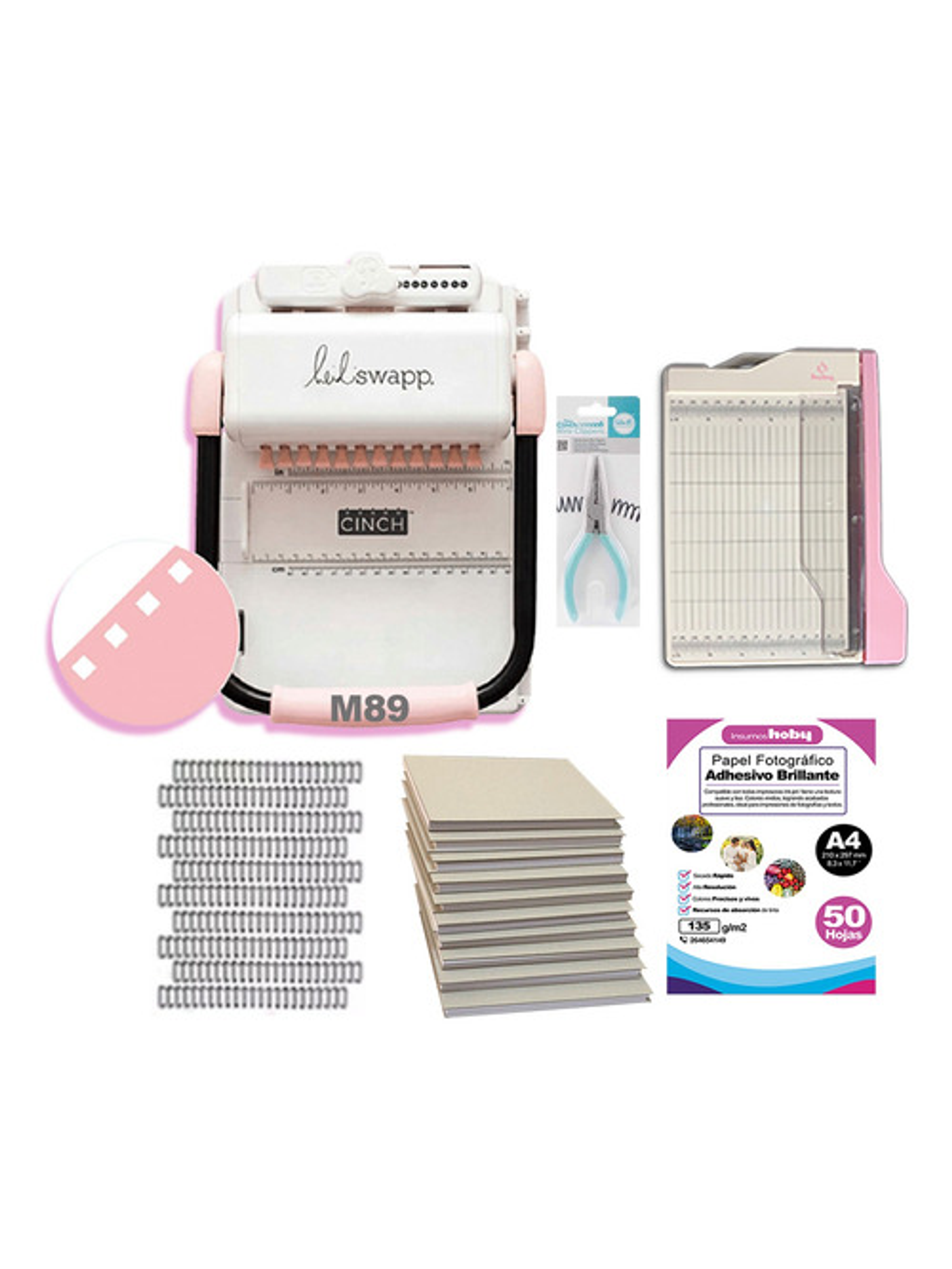 Kit Cinch Cuadrada Guillotina Planners Y Alicate M89 1