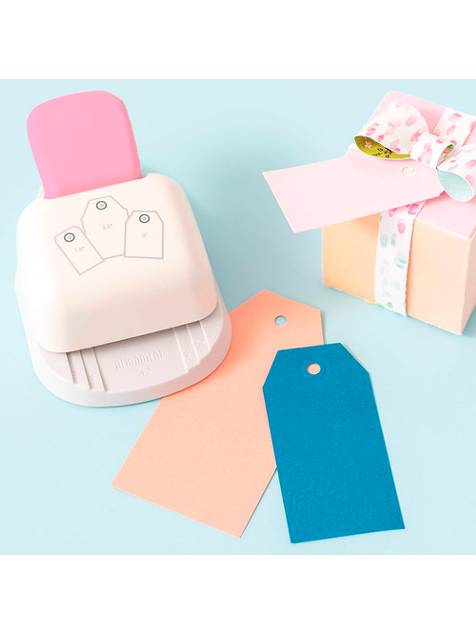 Perforadora Tags O Etiquetas 3 Tamaños Hoby 10