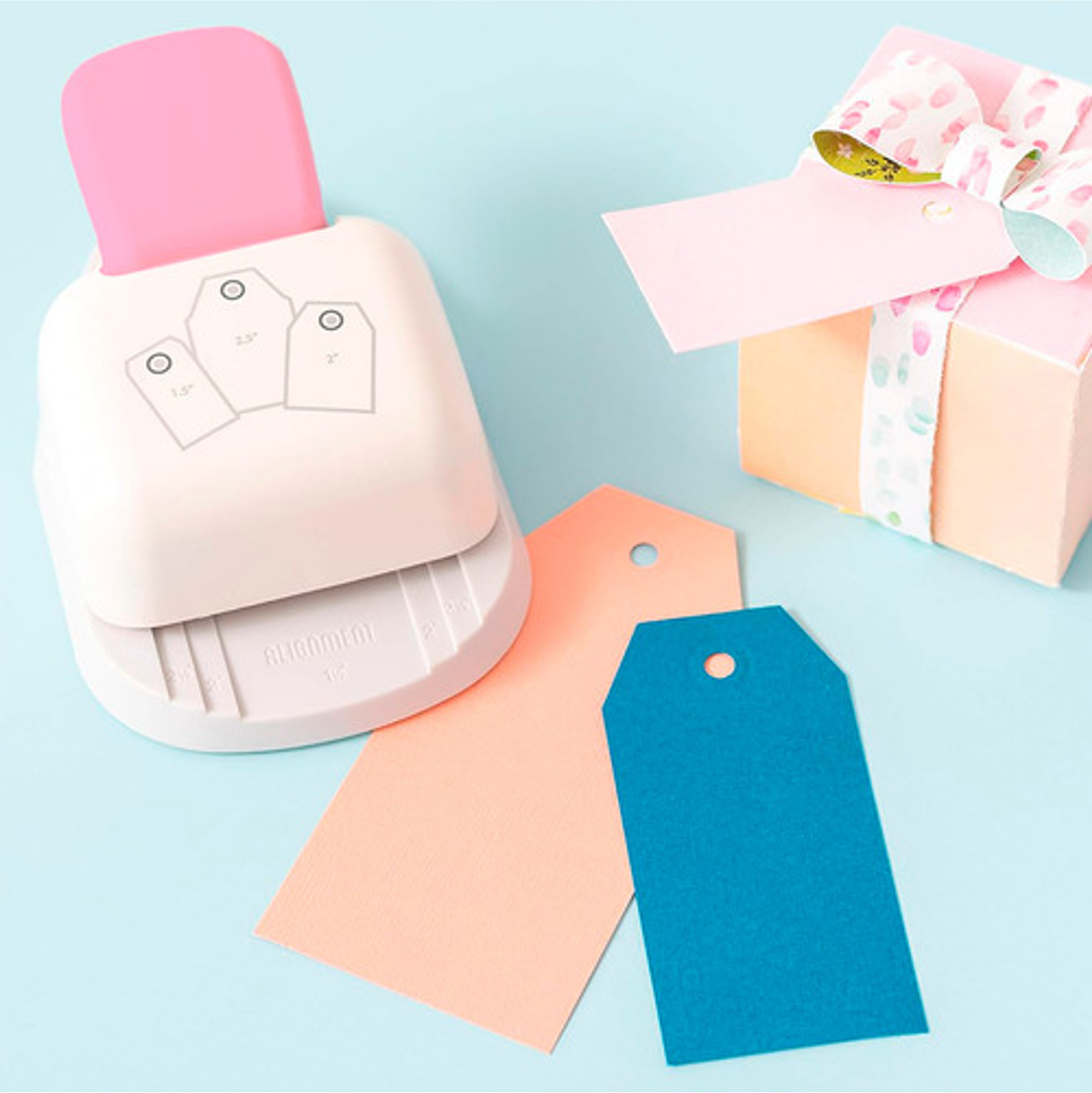 Perforadora Tags O Etiquetas 3 Tamaños Hoby 10