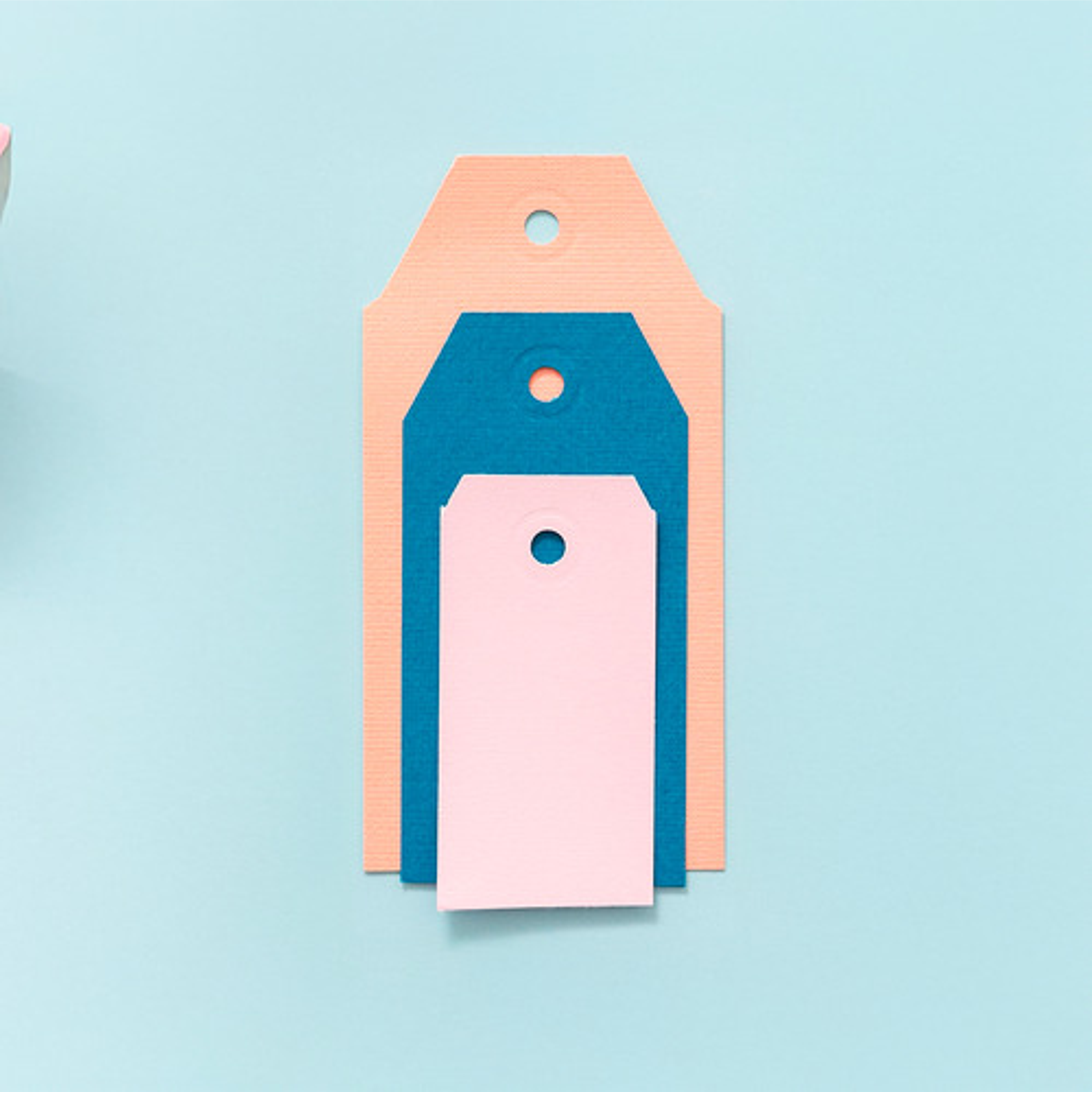 Perforadora Tags O Etiquetas 3 Tamaños Hoby 11