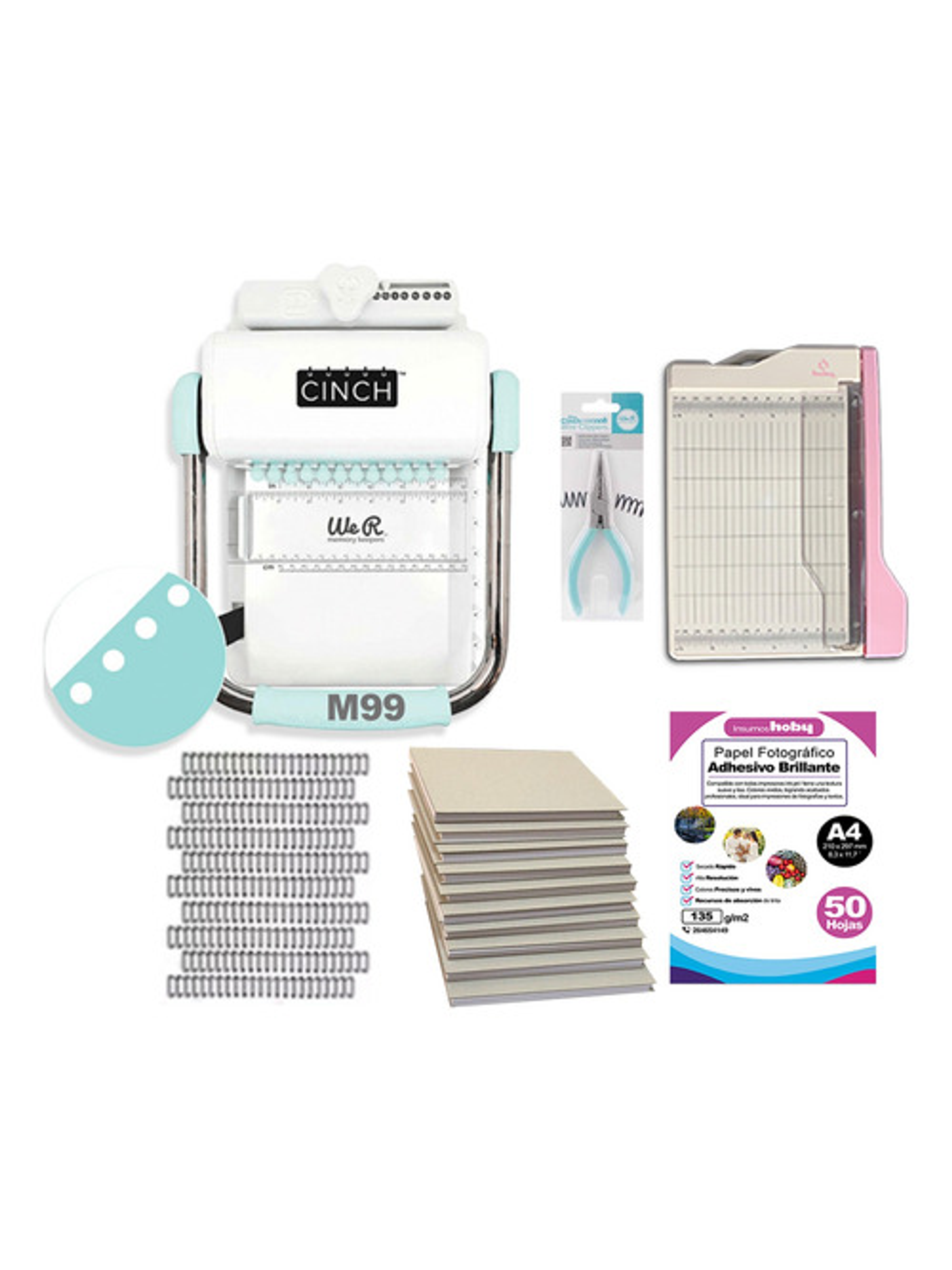 Kit Cinch Redonda Guillotina Planners Y Alicate M99 1