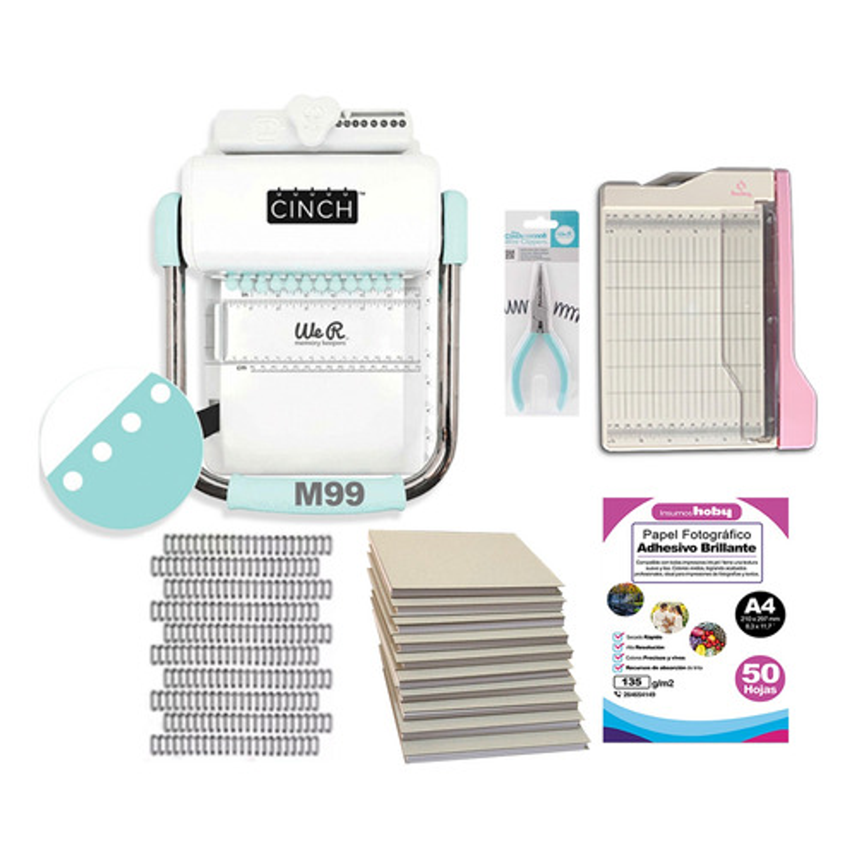 Kit Cinch Redonda Guillotina Planners Y Alicate M99 1