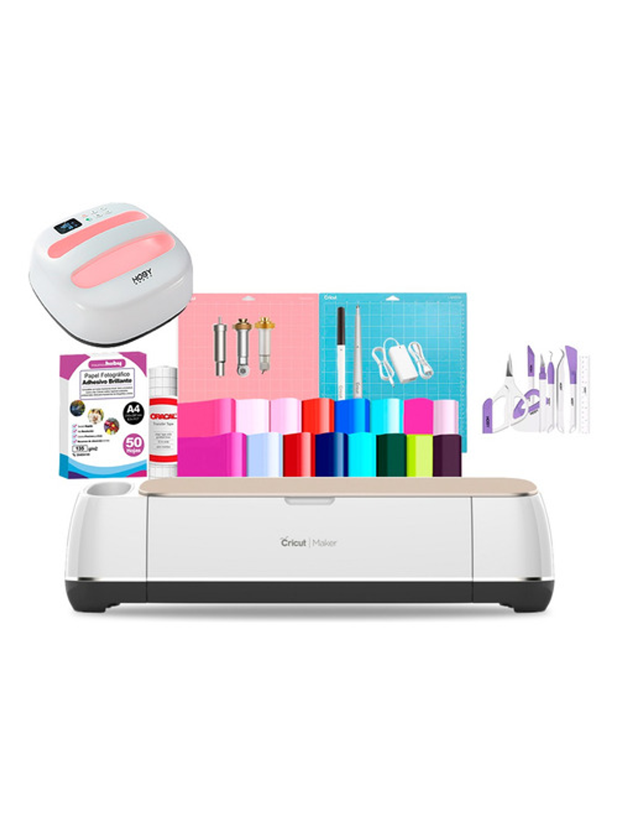 Plotter De Corte Cricut Maker + Estampadora Hobypress M30 1