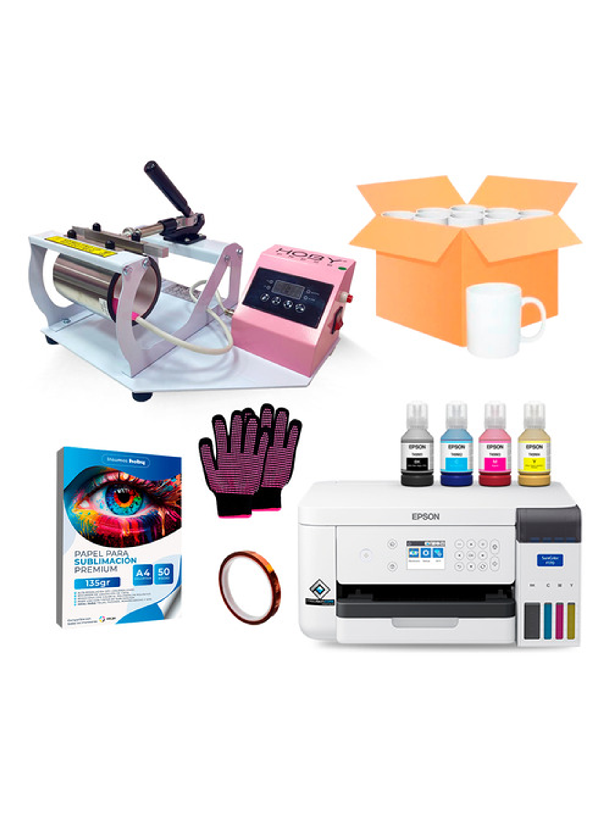 Kit Máquina Estampadora Y De Sublimación Para Tazas Estt6 1