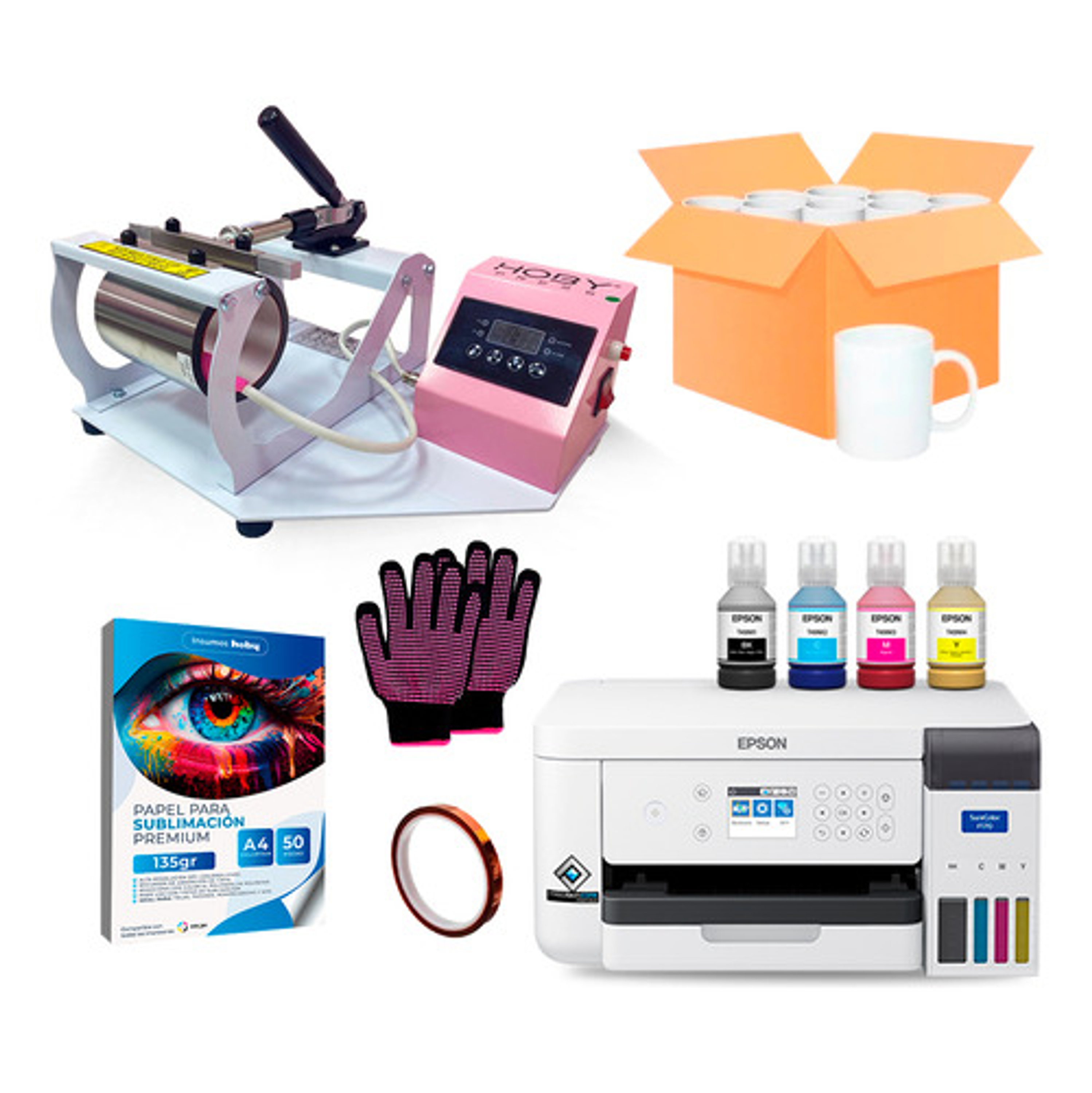 Kit Máquina Estampadora Y De Sublimación Para Tazas Estt6 1