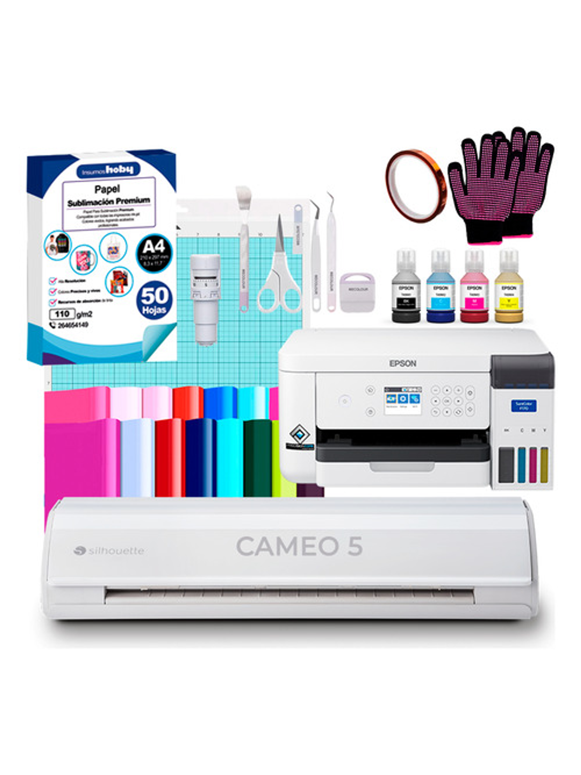 Impresora De Sublimación Epson F170 + Cameo 5 B4 1