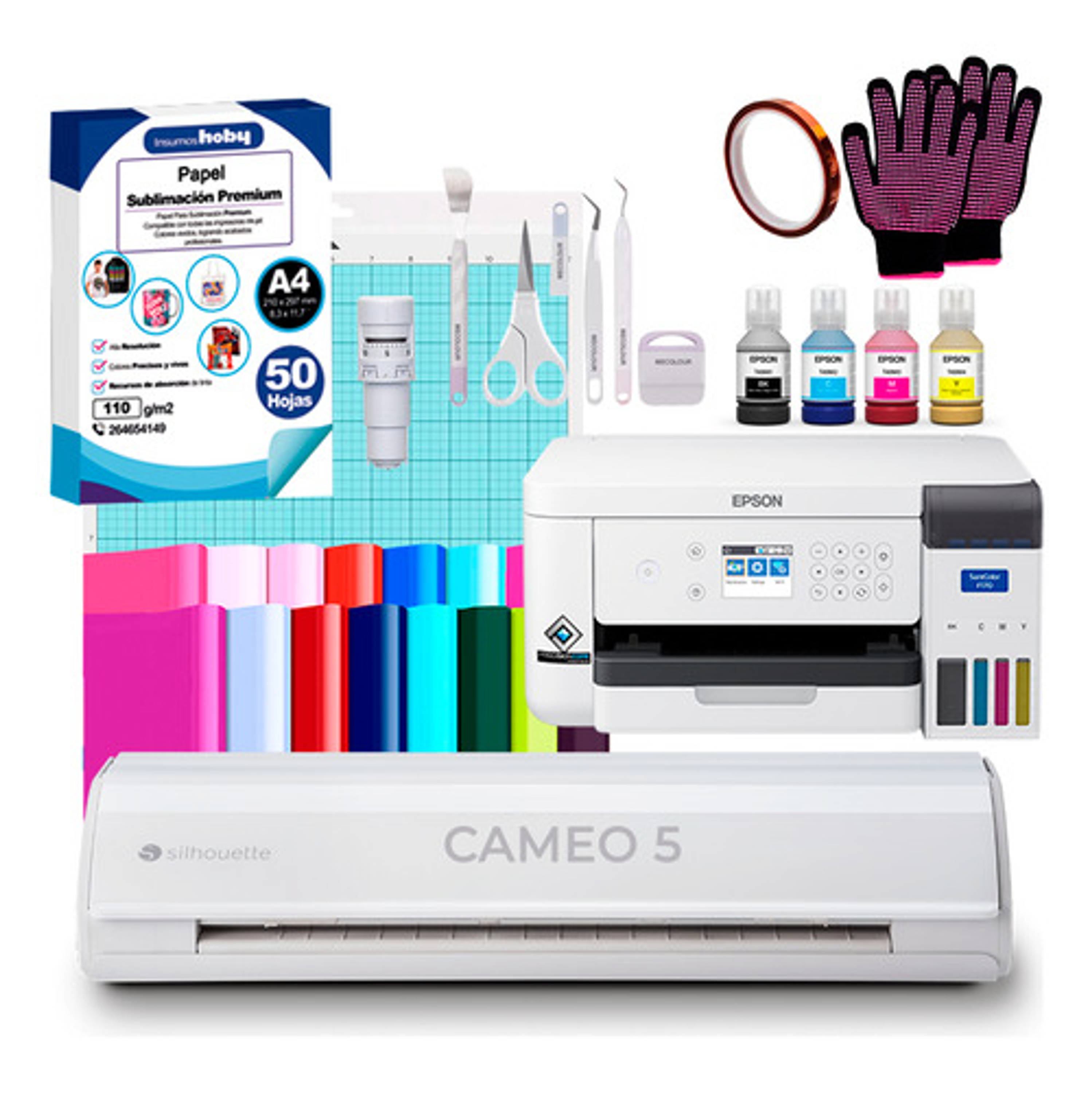 Impresora De Sublimación Epson F170 + Cameo 5 B4 1