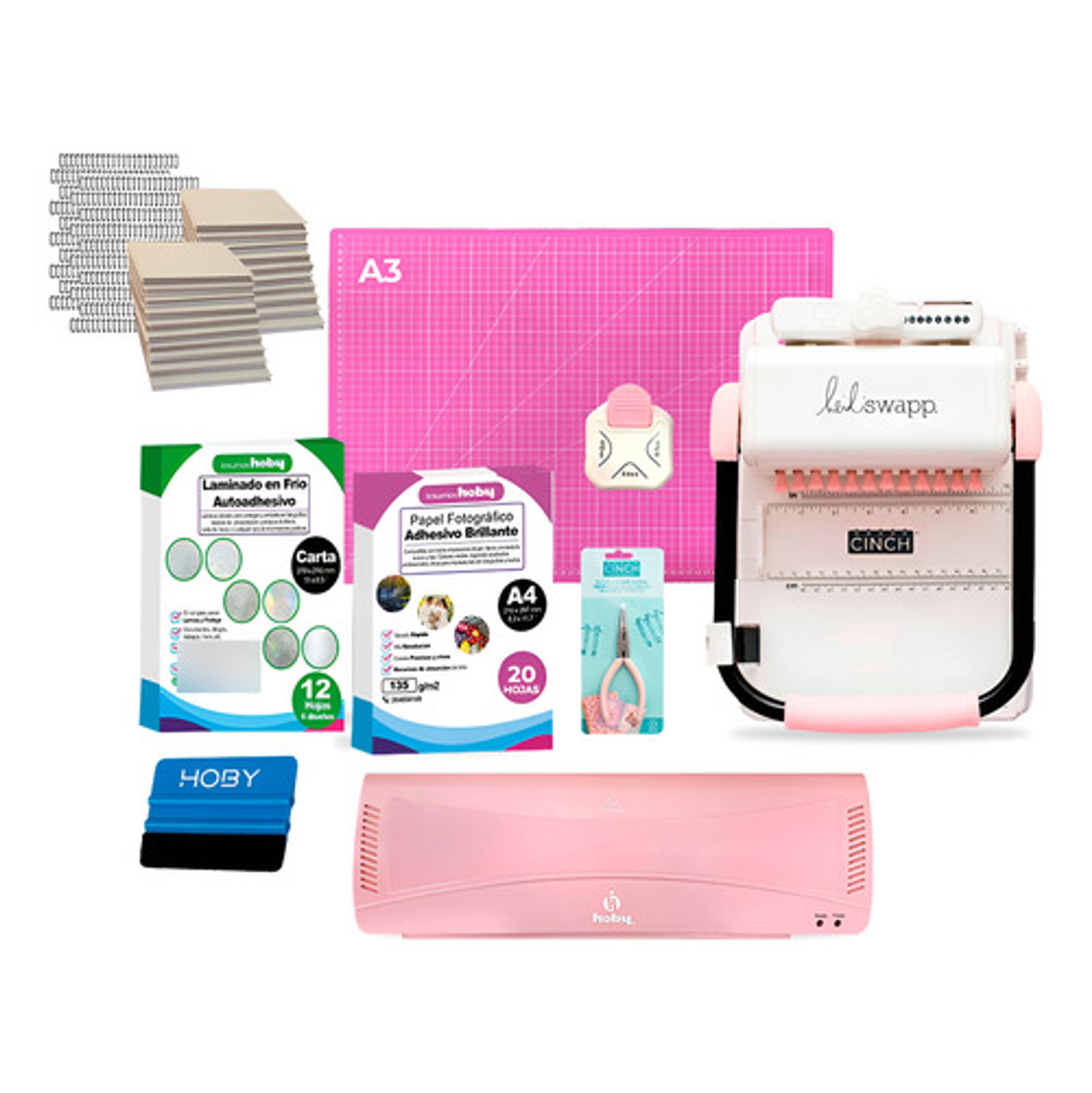 Kit De Encuadernación Cinch Pro + Termolaminadora Ap1 1